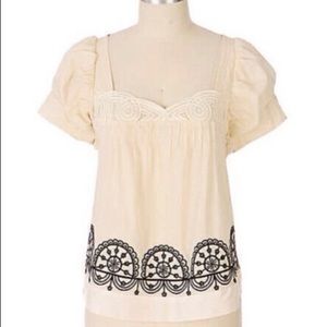 Chantal lace top✨Anthropologie LITHE